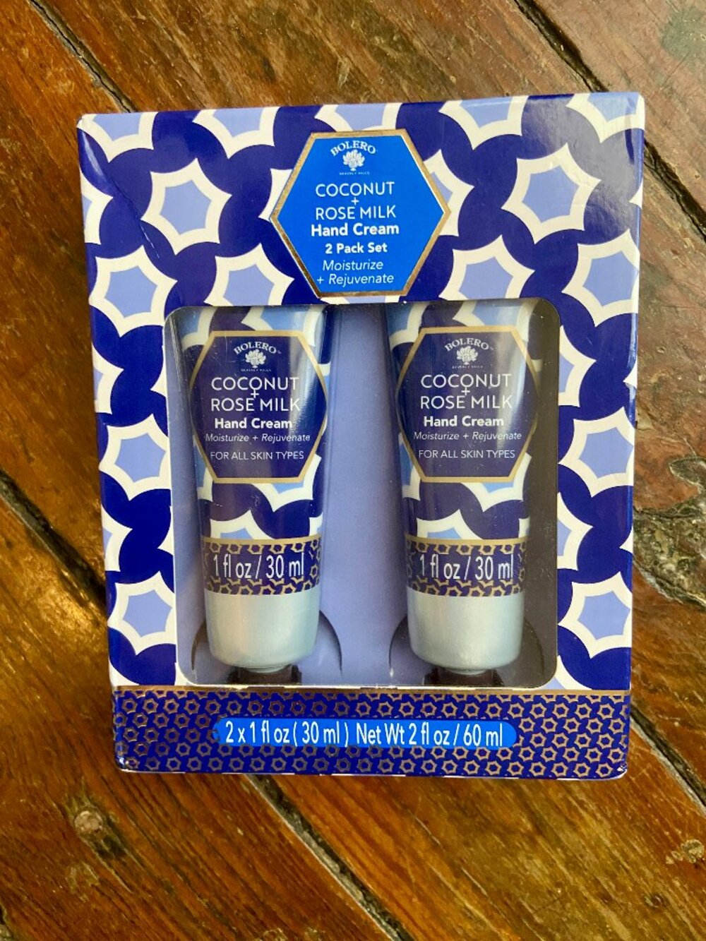 Bolero Beverly Hills Coconut & Rose Milk Moisturizer 2 Pack Set 2 oz *NEW*